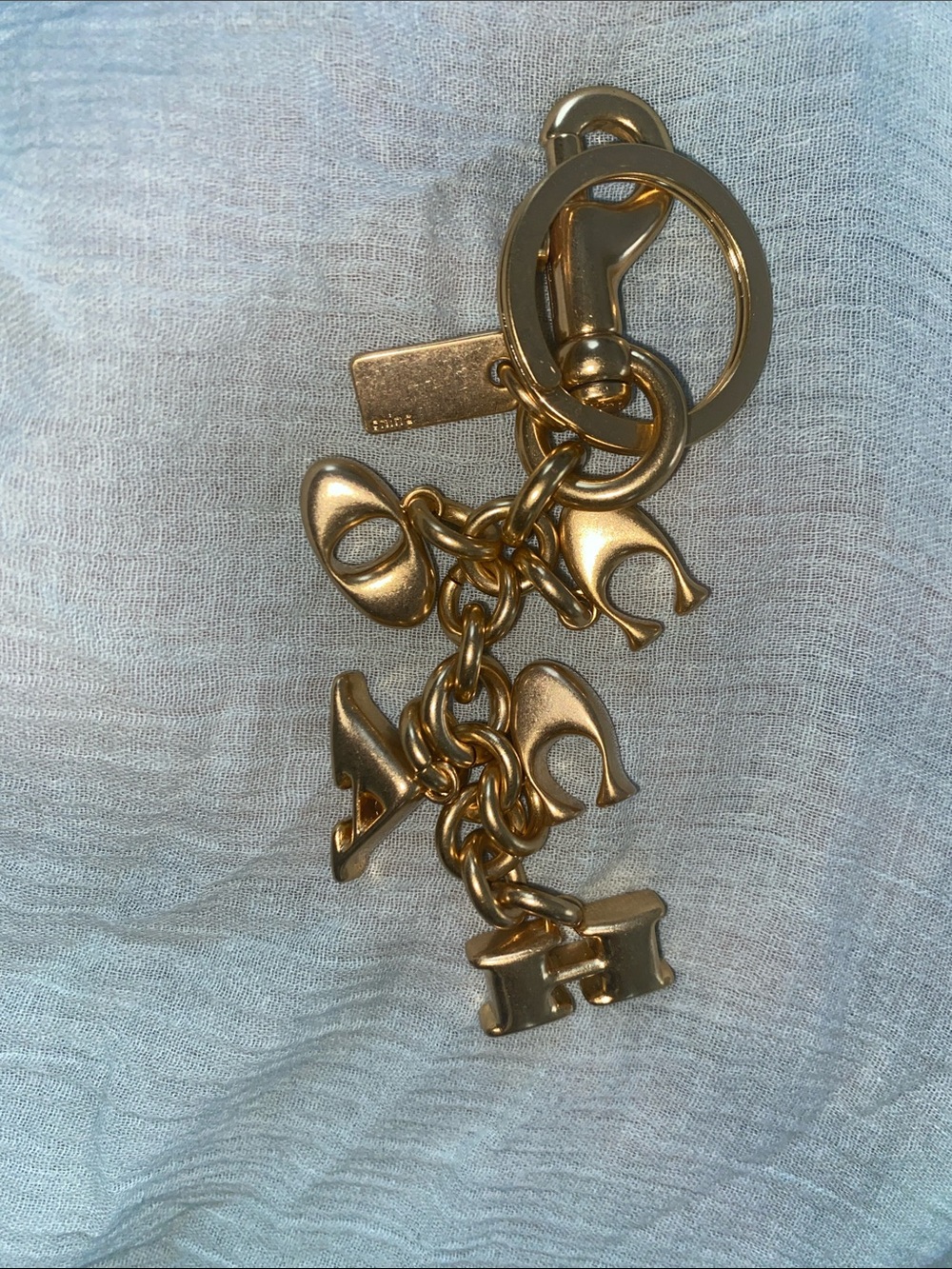 Coach Letters Bag Charm/ Keychain